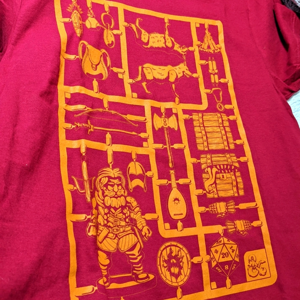 D&D dungeons and dragons tee shirt medium unisex mens women's loot crate